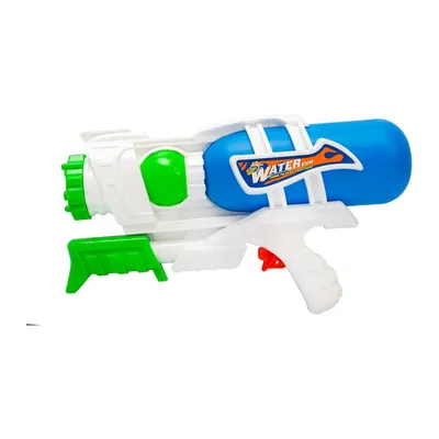 Duży Pistolet Na Wodę Z Wbudowaną Pompką 27 cm TUM-TUM - Niebieski