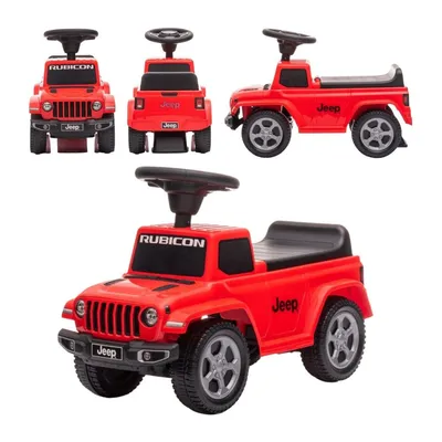 Jeździk Odpychacz JEEP Z Dźwiękiem TUM-TUM Auto Dla Dzieci - Czerwony