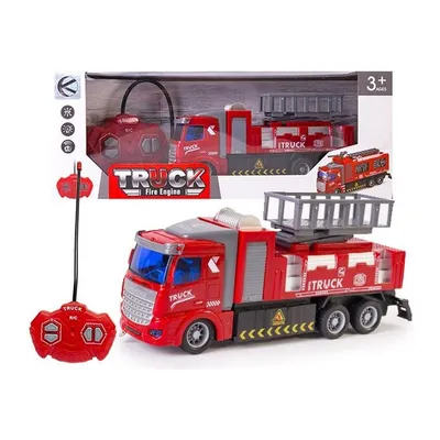 Zdalnie Sterowany Wóz Strażacki Z Rampą I Światłem 22 cm TUM-TUM