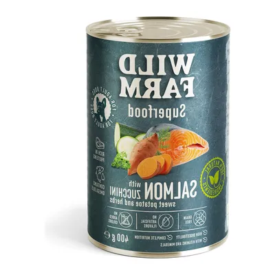 Karma Mokra Dla Psa Dorosłego Z Łososiem I Warzywami ZOOJOY 400 g