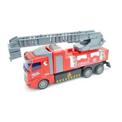 Straż Pożarna Zdalnie Sterowana Z Ruchomą Rampą I Koszem 19 cm TUM-TUM