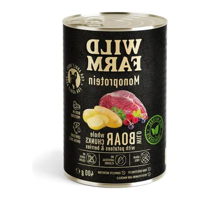 Karma Mokra Dla Psa Monoproteinowa Z Dziczyzną Hipoalergiczna ZOOJOY 400 g