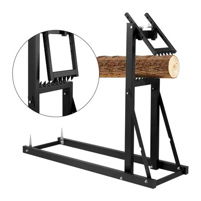 Koziołek Do Cięcia Drewna Stalowy 112 x 40 cm Nośność 100 kg MEBLIVA