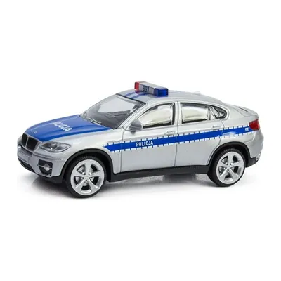 Model Samochodu Metalowy Policyjny TUM-TUM BMW X6 Policja 1:43