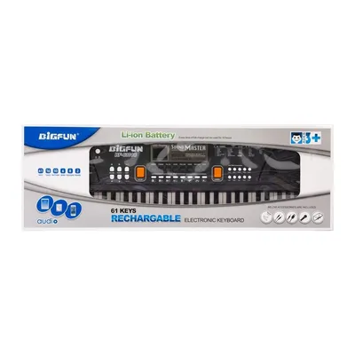 Duże Organki Pianinko Keyboard Z Mikrofonem 61 Klawiszy 42 Rytmy TUM-TUM