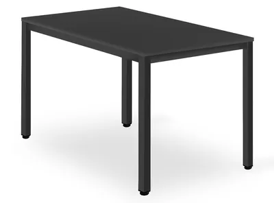 Stół MEBLIVA DOGIL 120cm X 60cm - Czarny Czarne Nogi