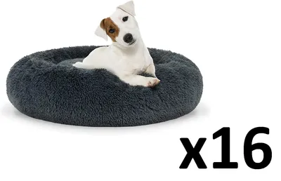 Legowisko Pluszowe M 60cm - Ciemnoszare ZOOJOY 16 szt