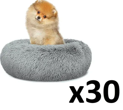 Legowisko Pluszowe S 40cm - Jasnoszare ZOOJOY 30 szt