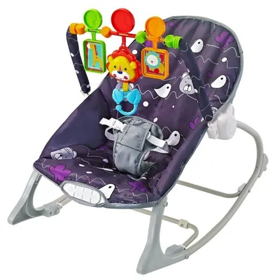 Leżaczek Little Forest Purple EUROBABY