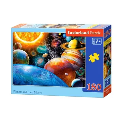 Puzzle 180 el. Planets Moons CASTOR