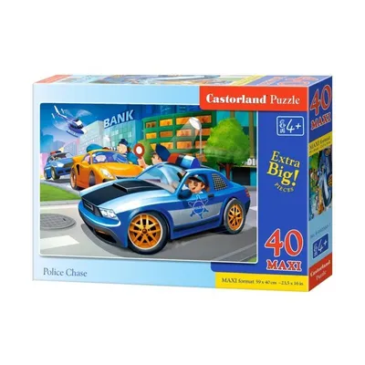 Puzzle 40 El.maxi Police Chase CASTOR