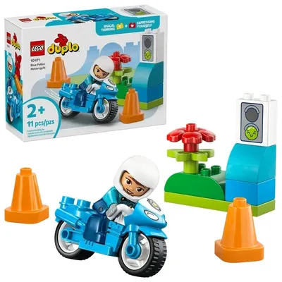 Duplo Motocykl Polic - Niebieski