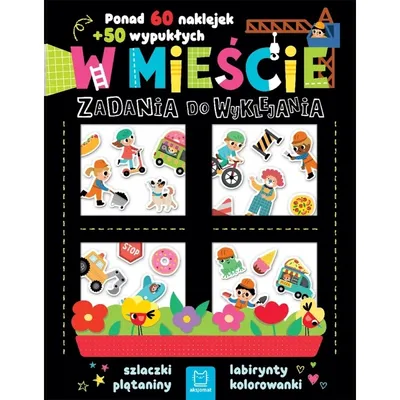 W Mieście Naklejki Wypukłe