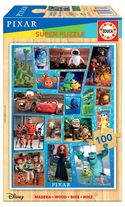 Puzzle 100 Drewno Bohaterowie