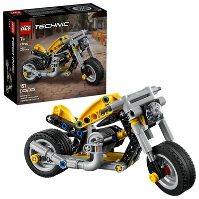 Technic Motocykl - Żółty
