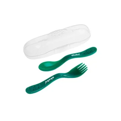 Sztućce W Etui AKUKU - Zielone