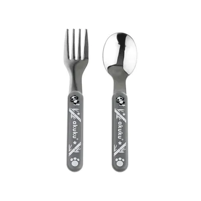 Zest. Sztućców Metalowych Grey AKUKU