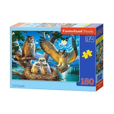 Puzzle 180 el. Owl Family CASTOR