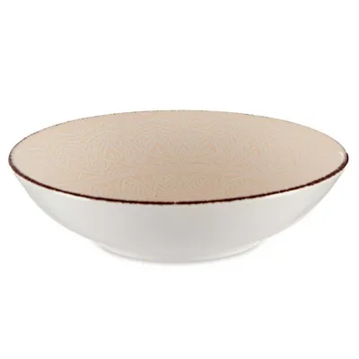 Talerz Głęboki 20 cm MANDALA - Beżowy