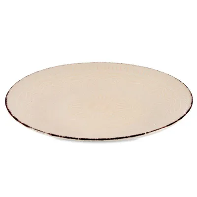 Talerz Obiadowy 27 cm MANDALA - Beżowy