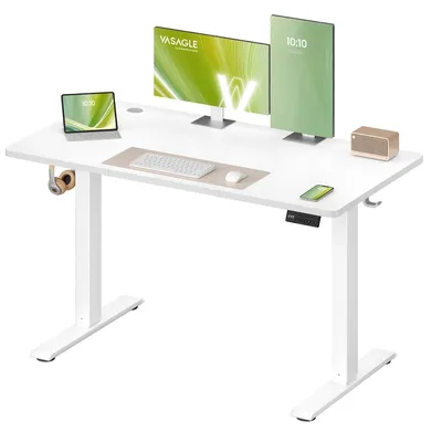 Biurko Komputerowe Elektryczne 120 cm - Białe