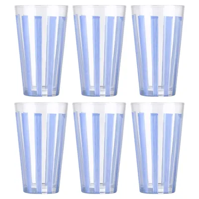 Szklanki Na Wodę 495 ml 6 szt. Ligne Niebieskie