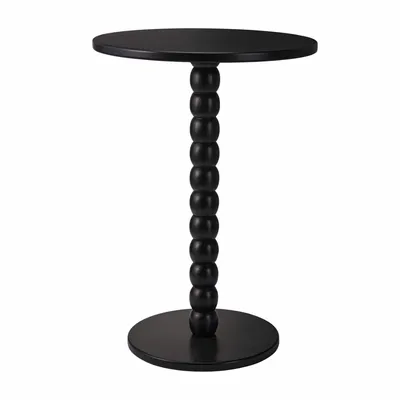 Stolik Kawowy Dekoracyjny Czarny 35XH50 cm