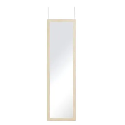 Lustro Zawieszane Na Drzwi Lub Ścianę 126 cm - Biało-Beżowe