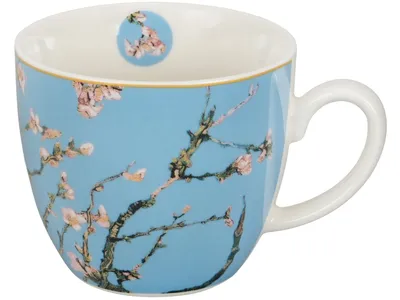 Porcelanowy Kubek 460 ml Van Gogh Almond Blossom W Koszyczku