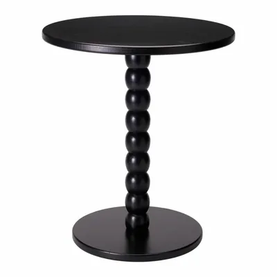 Stolik Kawowy Dekoracyjny Czarny 35XH40 cm