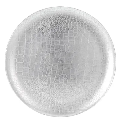 Dekoracyjny Talerz 33 cm - Srebrny