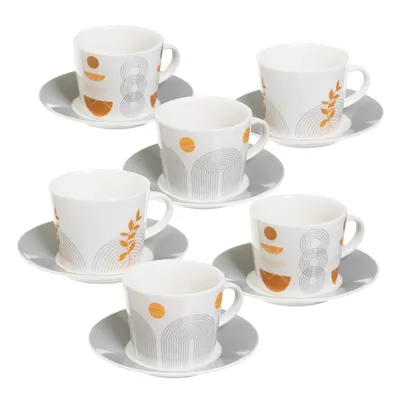 Zestaw Ceramicznych Filiżanek Sunset 6x100 ml