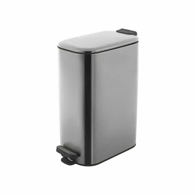 Kosz Na Śmieci 30 l Slim - Srebrny