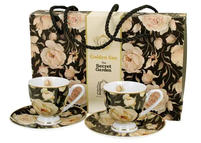 Zestaw Filiżanek Espresso English Roses