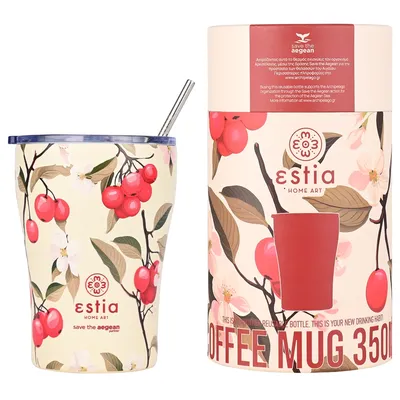 Kubek Termiczny Ze Słomką 350 ml Sakura Whisper