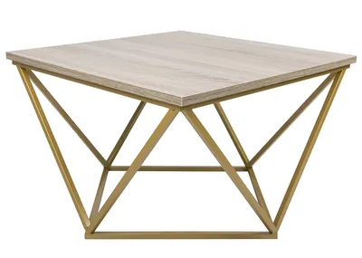Stolik Kawowy Curved 60 cm Złoty Ciemny