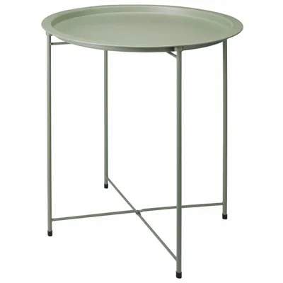Stolik Boczny Metalowy 47XH50 cm - Zielony
