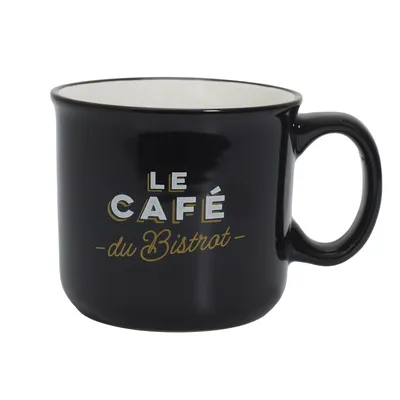 Stylowy Kubek Bistrot 450 ml - Czarny