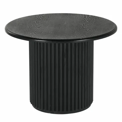 Okrągły Stolik Kawowy ROMA 60cm Czarny