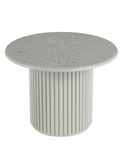 Okrągły Stolik Kawowy ROMA 60cm Szary