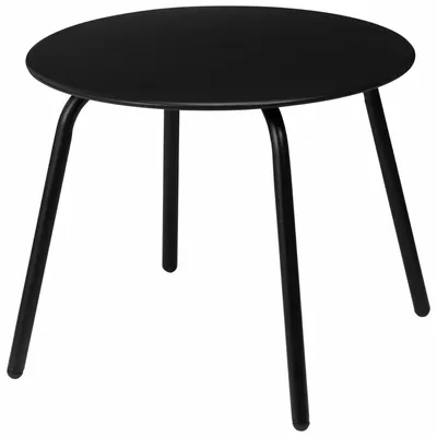 Metalowy Stolik Pomocniczy 50XH40 cm - Czarny