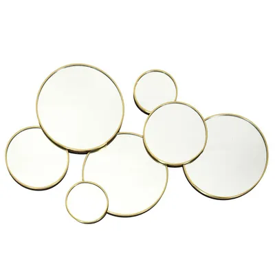 Lustro Dekoracyjne AURA GOLD Okrągłe