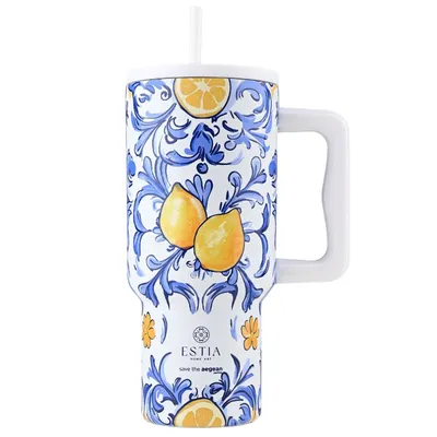 Kubek Termiczny Ze Słomką 900 ml Amalfi Coast