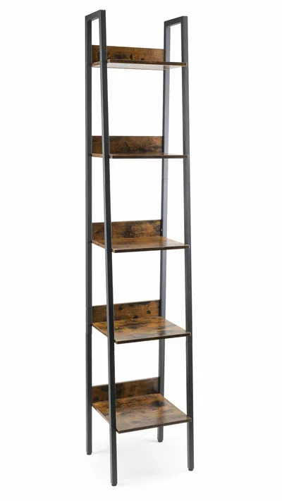 Regał Drabinkowy 5 Poziomów Wąski LOFT