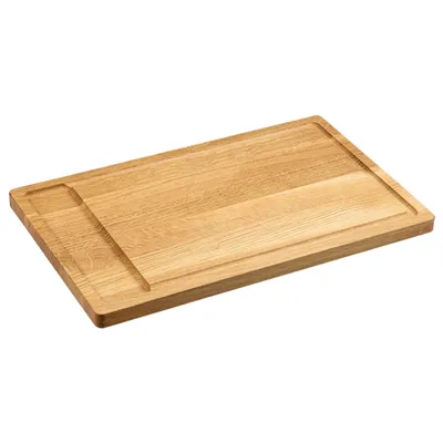 Deska Do Serwowania Dębowa FSC Z Miejscem Na Dodatki 45x28x2 cm