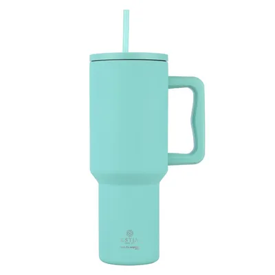 Kubek Termiczny Ze Słomką 1200 ml Bermuda Green - Miętowy