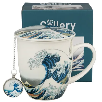 Kubek Z Zaparzaczem I Zawieszka THE GREAT WAVE HOKUSAI 400 ml