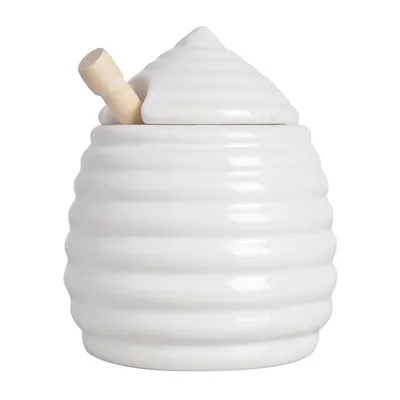 Ceramiczny Słoik Na Miód Z Łyżeczką