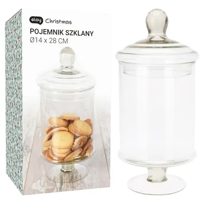 Szklany Słoik Na Nodze Na Ciastka H28X14