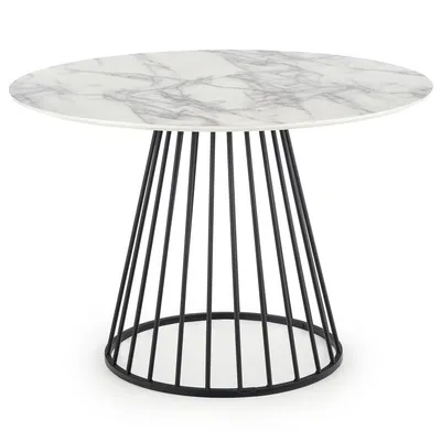 Stół Okrągły Brodway White Marble 110 cm